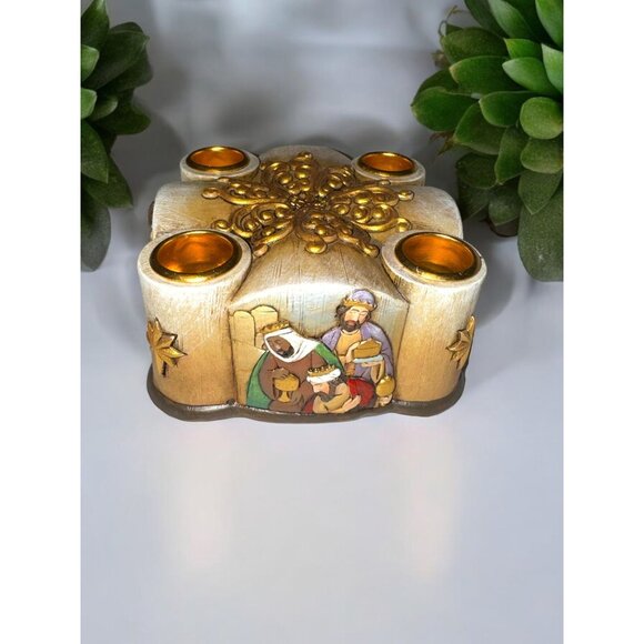 Hobby Lobby Manger Scene 4 Candle Holder - Picture 3 of 8